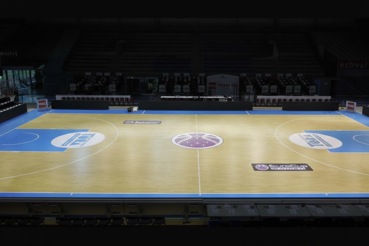 Terrain de basketball - version nette